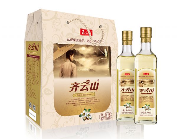 齐云山高纯山茶油(浸出一级)500ml×2礼盒