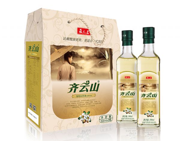齐云山高纯山茶油(压榨一级)500ml×2礼盒